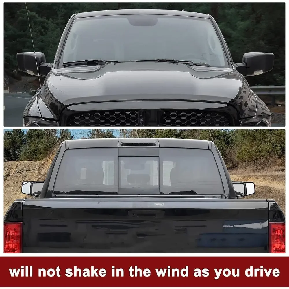 Towing Mirror Extension Clip On Snap & Zap RV Tow Mirror for 2009-2017 Ram 1500